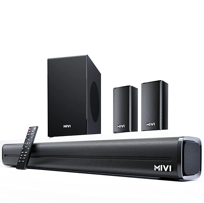 Mivi Fort Hip-Hop 4000 400W 5.1 Channel Home Theatre Soundbar | Bluetooth v5.3